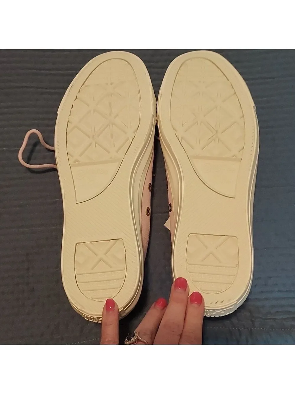 Converse CTAS Ox Pink Foam Gold Egret Shoes NWOB